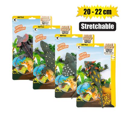 Animals assorted reptile stretch 20-22cm