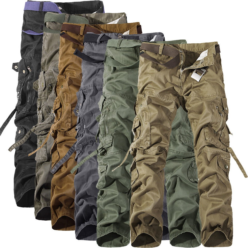 Multi-pocket Cargo Pants Washed Hot Sale Cargo Pants